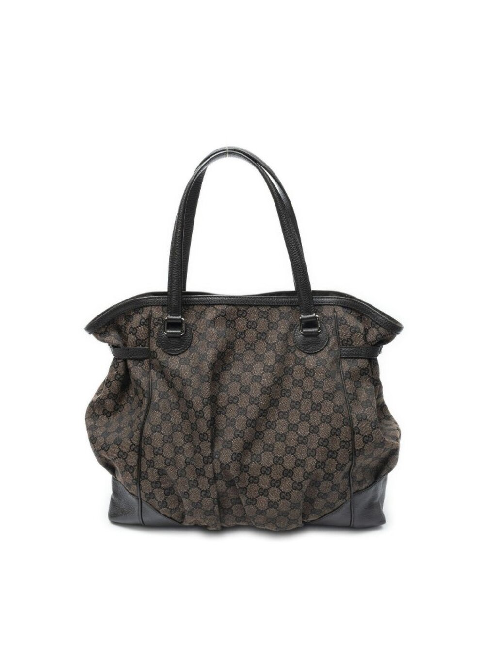 Gucci Full Moon Tote Bag Dark Brown GG Canvas